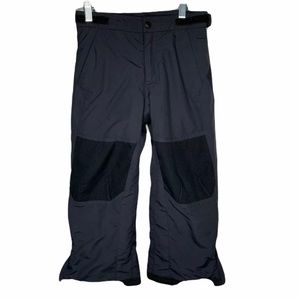 Ll Bean Boys Snowpants Size 5/6 Black Reinforced